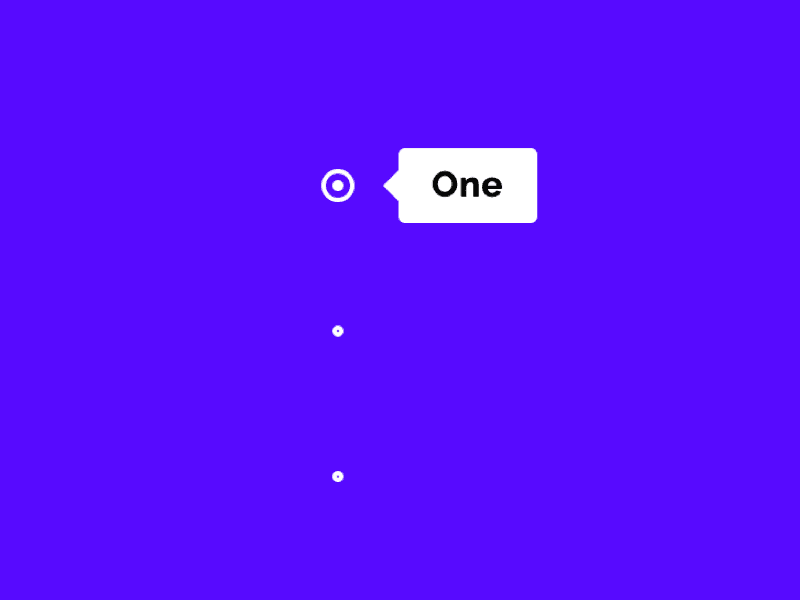 bullet one page scroll navigation